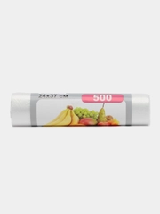 Пакеты фасовочные в рулоне, 24х37см, 500 штук