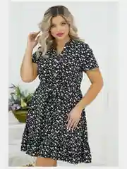 Черный платье женское, большие размеры