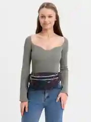 Угольный сумка поясная, женская, на пояс, барсетка