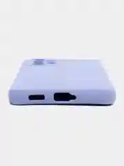 Лавандовый чехол для Samsung A13 4G, A23 4G, A33 5G, A53 с бархатом внутри