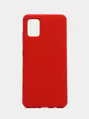 Красный чехол для Samsung A50, A30s, A51, A31, с бархатом внутри