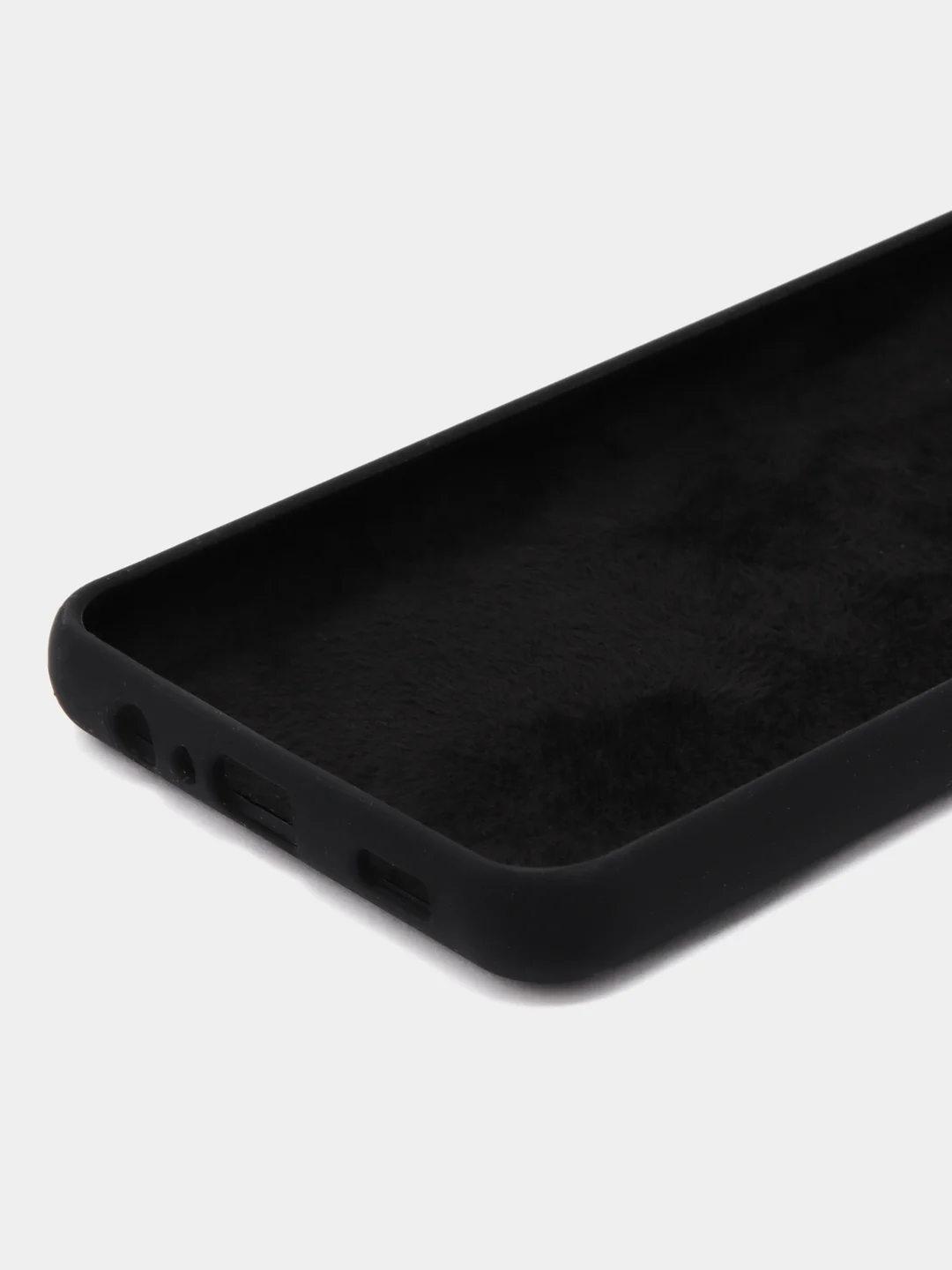 Черный чехол для Samsung A05s, A05, A04s, M33, A02 с бархатом внутри, противоударный