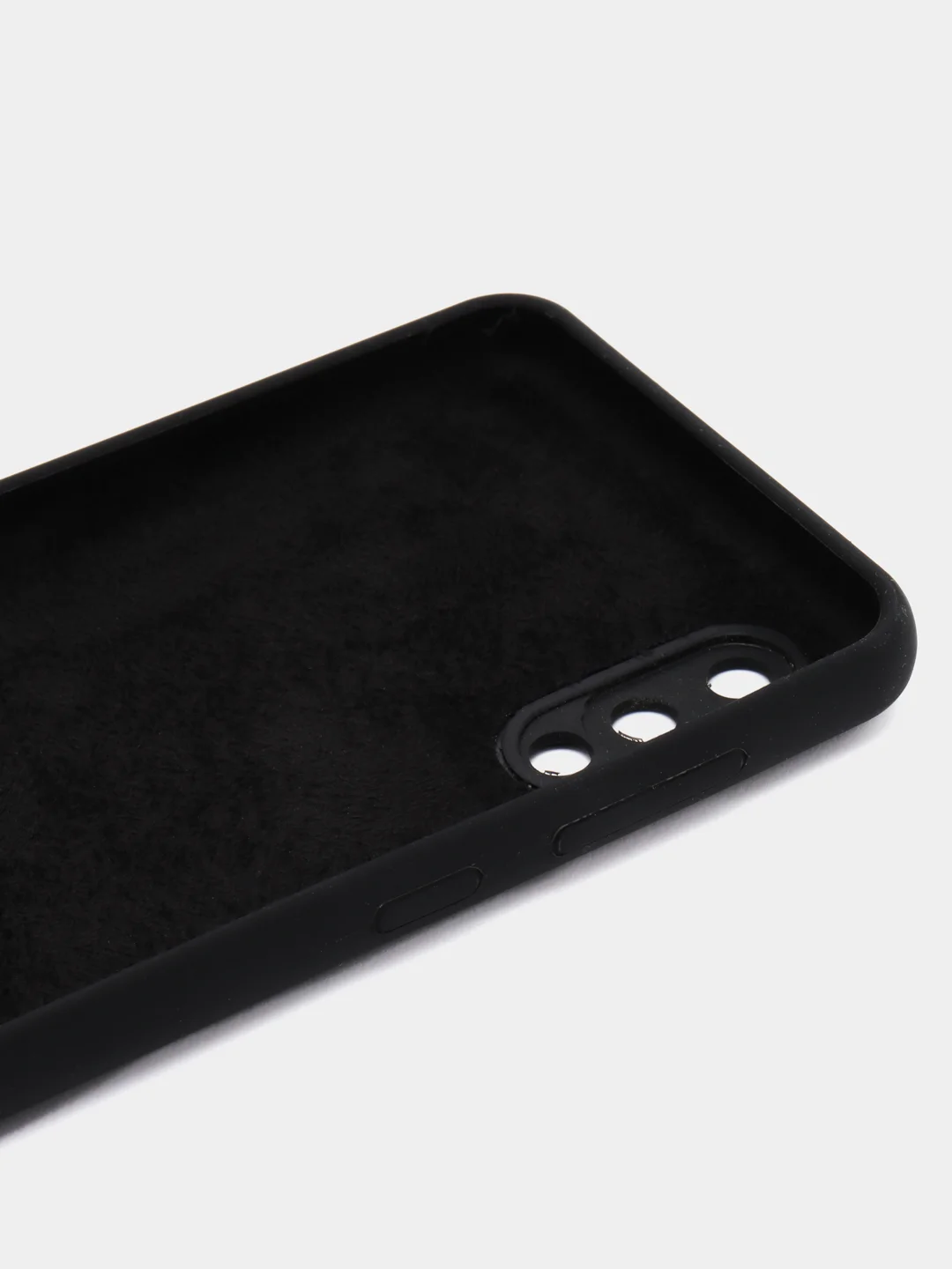Черный чехол для Samsung A05s, A05, A04s, M33, A02 с бархатом внутри, противоударный