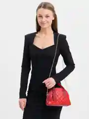 Багровый сумка-косметичка