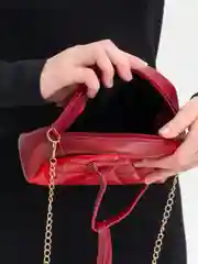 Багровый сумка-косметичка