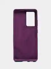 Фиолетовый чехол для Samsung S21, S21FE, S22, S22 Plus, S21 Ultra, S22 Ultra с бархатом внутри
