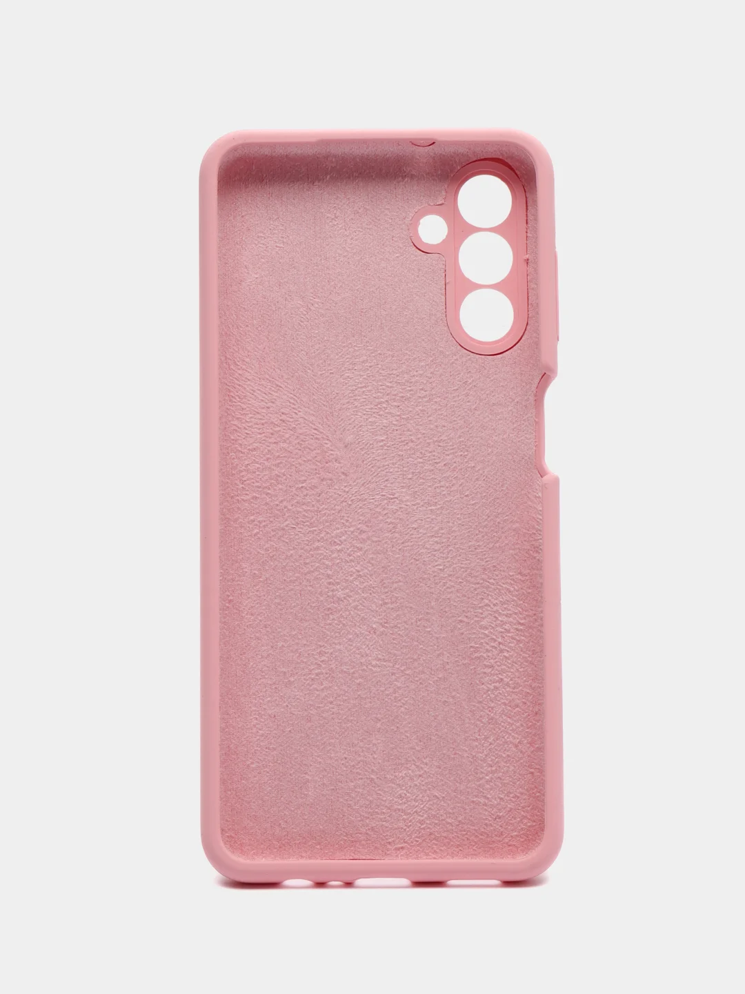 Розовый чехол для Samsung A05s, A05, A04s, M33, A02 с бархатом внутри, противоударный