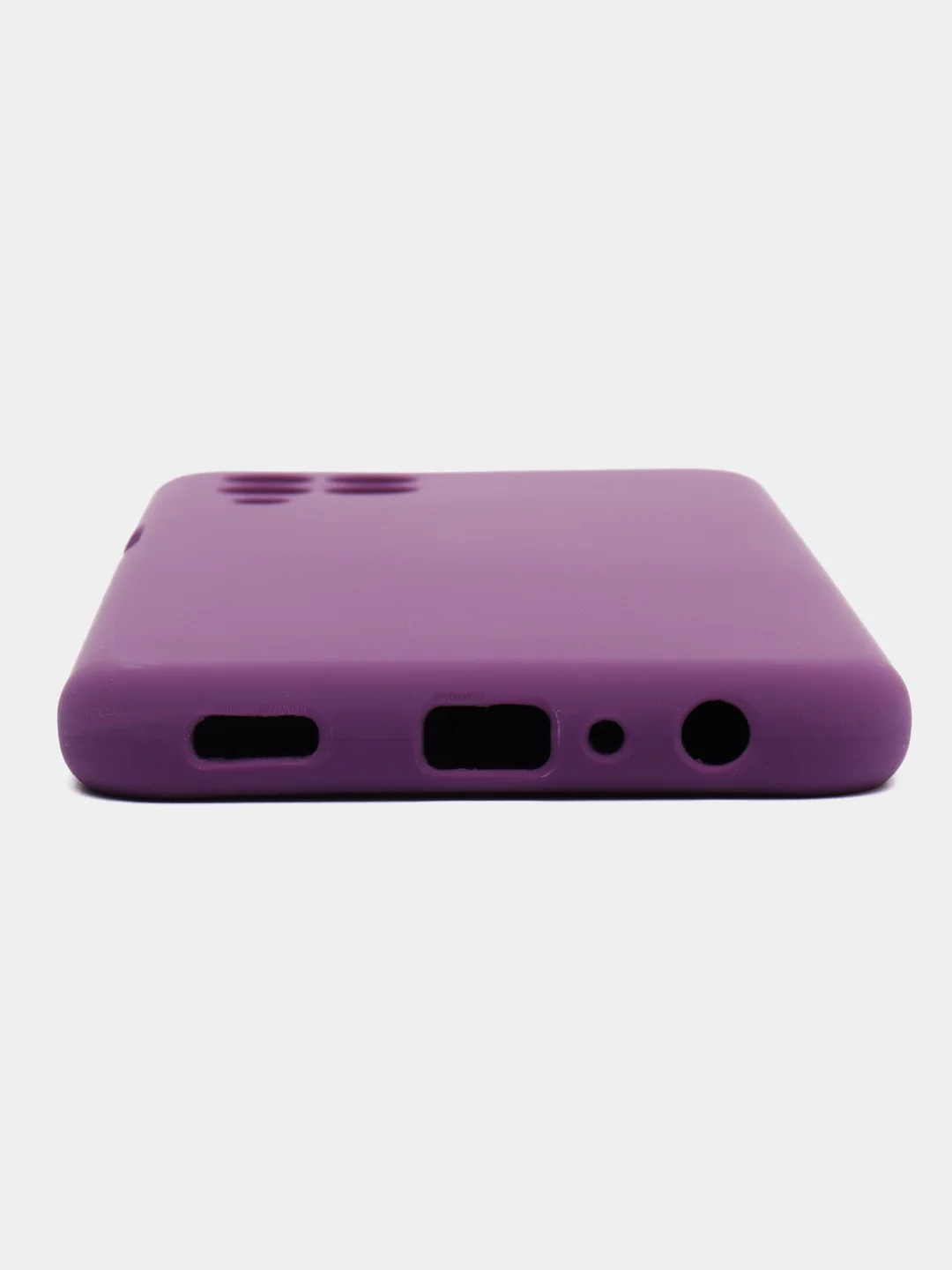 Фиолетовый чехол для Samsung A05s, A05, A04s, M33, A02 с бархатом внутри, противоударный