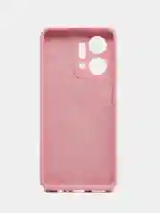 Розовый чехол для Honor X7A , X7 , X5 Хонор, с бархатом внутри
