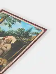 Икона преподобного Серафима Саровского, с молитвой, ламинированная