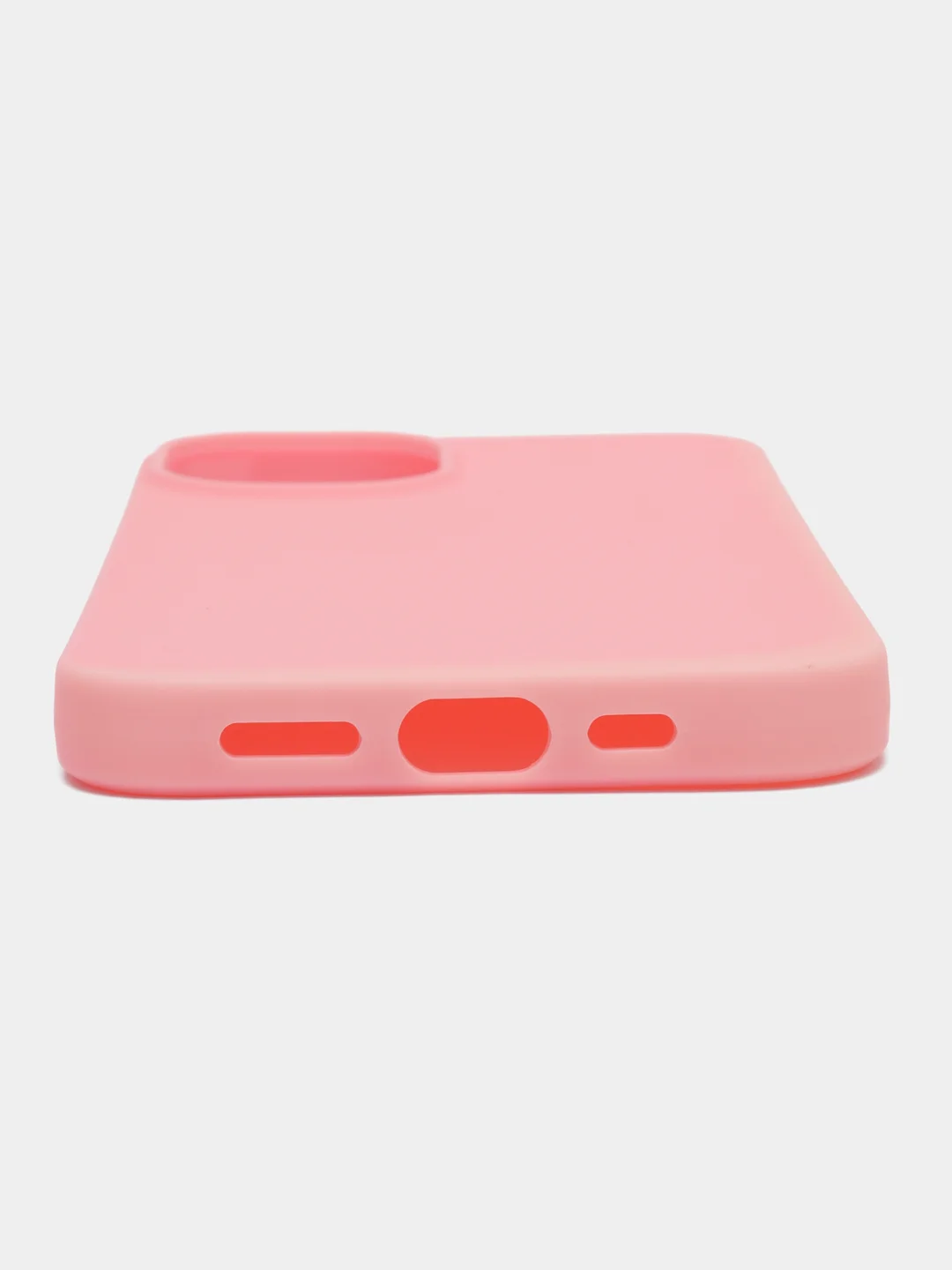 Розовый чехол для iPhone 13 / Айфон 13, силиконовый, цветной, матовый