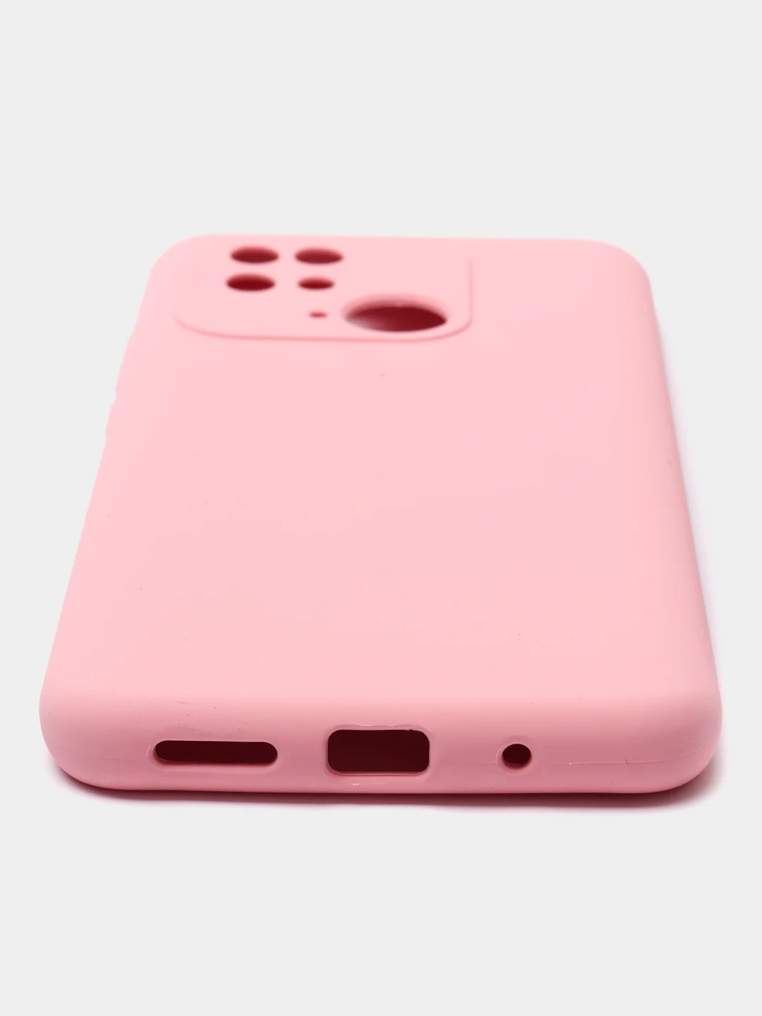 Розовый чехол Xiaomi Poco C40, Redmi 10C не впитывающий грязь, не обтирается