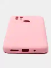 Розовый чехол Xiaomi Poco C40, Redmi 10C не впитывающий грязь, не обтирается