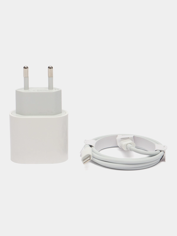 Зарядное устройство для iPhone, блок Type-C, PD, 20W + кабель Type-C/Lightning