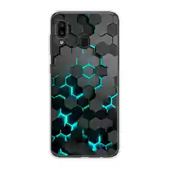 Силиконовый чехол на Samsung Galaxy A30/A20 / Самсунг А30/А20 с рисунком, защита камеры