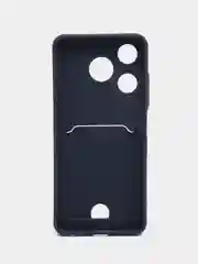 Темно-синий tecno Spark 10 / 10C чехол силиконовый с отделением для карт
