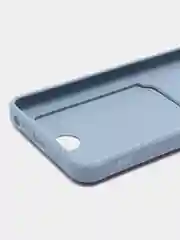 Синий меланж tecno Spark 10 / 10C чехол силиконовый с отделением для карт