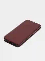 Бордовый чехол книжка для infinix smart 6 Plus, Инфиних Смарт 6 плюс