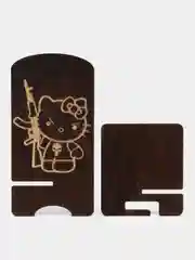 Коричневый подставка-держатель для телефона Hello Kitty (Хеллоу Китти)