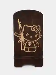 Коричневый подставка-держатель для телефона Hello Kitty (Хеллоу Китти)