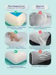 Ортопедическая подушка, анатомическая, с охлаждающим эффектом
