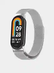 Розовый металлический ремешок Миланская петля для фитнес-браслета Xiaomi Mi Band 8