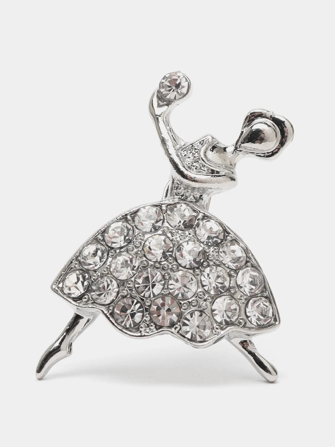 Серебряный брошь "Балерина"