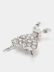 Серебряный брошь "Балерина"