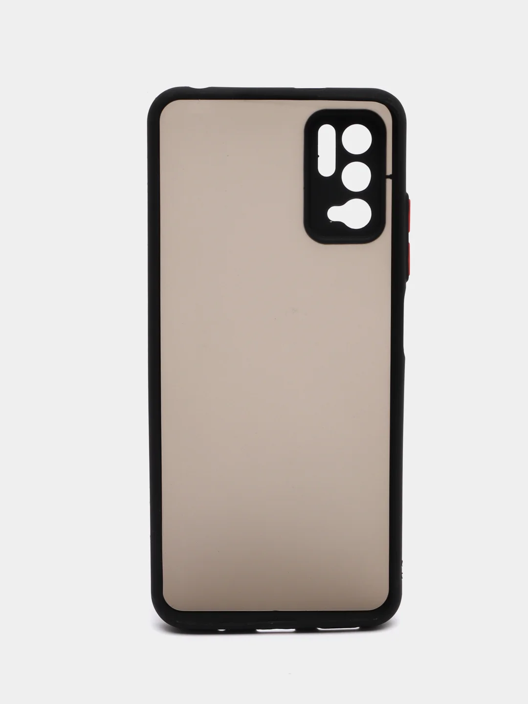 Угольный чехол Xiaomi Poco M3 Pro, Redmi Note 10T, пластиковый, матовый, с цветными кнопками