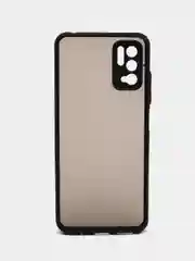 Угольный чехол Xiaomi Poco M3 Pro, Redmi Note 10T, пластиковый, матовый, с цветными кнопками
