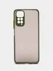 Лайм чехол пластиковый Xiaomi Redmi Note 11 4G, Redmi Note 11S, матовый, с цветными кнопками
