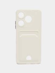 Tecno Spark 10 / 10C чехол силиконовый с отделением для карт