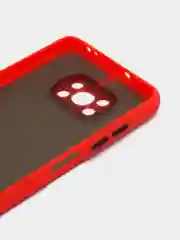 Красный чехол для Poco X3 /  X3 Pro, полупрозрачный, матовый, Поко Х3 Про