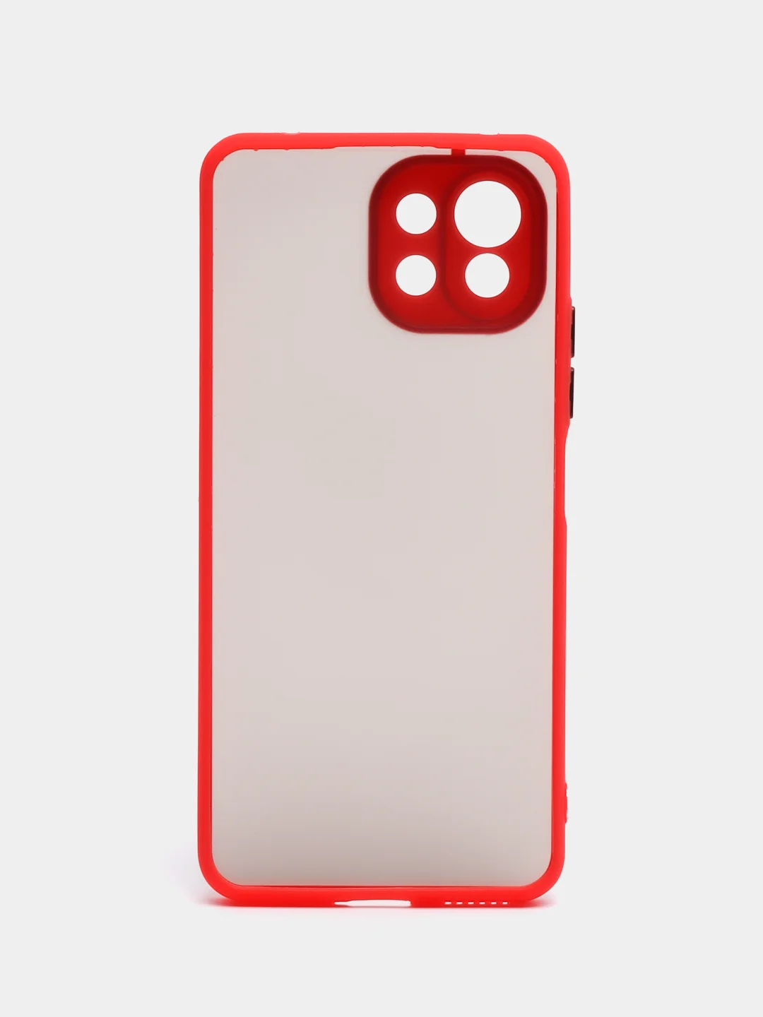 Красный чехол для Xiaomi Mi 11 Lite, полупрозрачный, силиконовый, Ми 11 Лайт