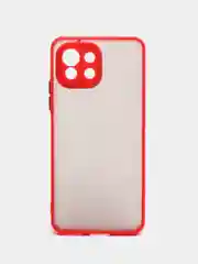 Красный чехол для Xiaomi Mi 11 Lite, полупрозрачный, силиконовый, Ми 11 Лайт