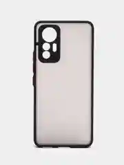 Черный чехол для Xiaomi 12 Lite 2022, матовый, полупрозрачный, Сяоми 12 Лайт