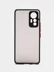 Черный чехол для Xiaomi 12 Lite 2022, матовый, полупрозрачный, Сяоми 12 Лайт