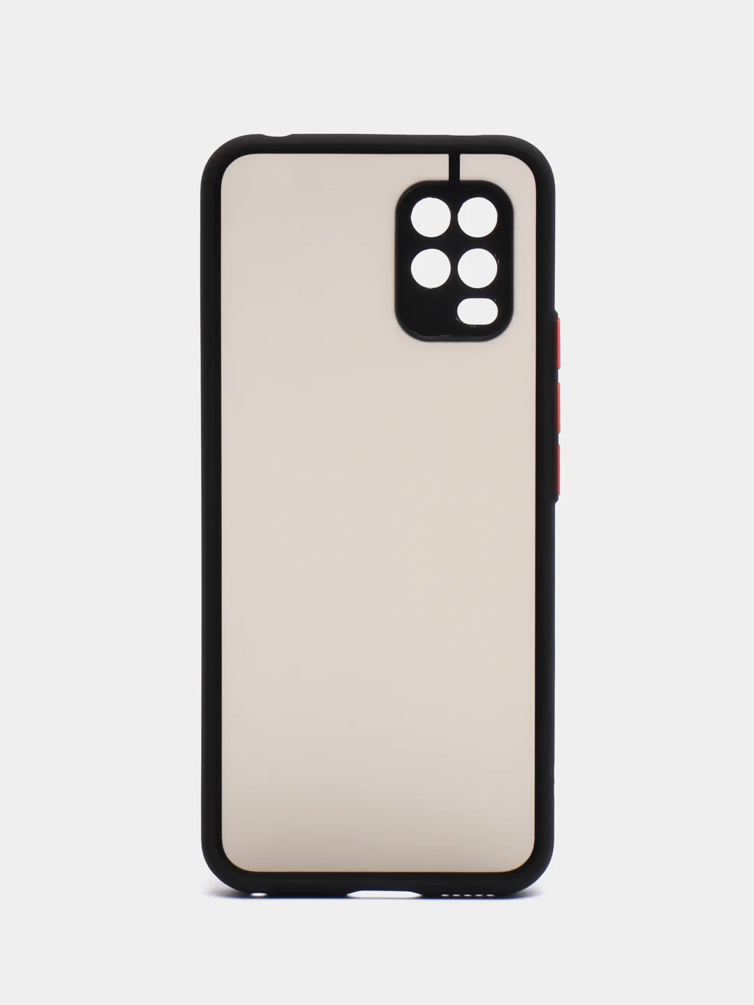 Черный чехол для Xiaomi Mi 10 Lite, полупрозрачный, пластиковый, Ми 10 Лайт
