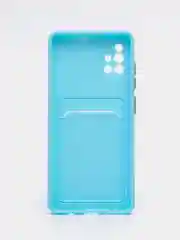 Голубой силиконовый чехол для Samsung Galaxy A51 (SM-A515F) (Самсунг Галакси А51), прозрачный