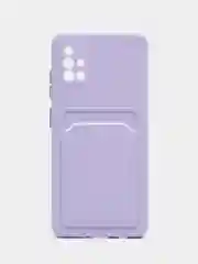 Лавандовый силиконовый чехол для Samsung Galaxy A51 (SM-A515F) (Самсунг Галакси А51), прозрачный