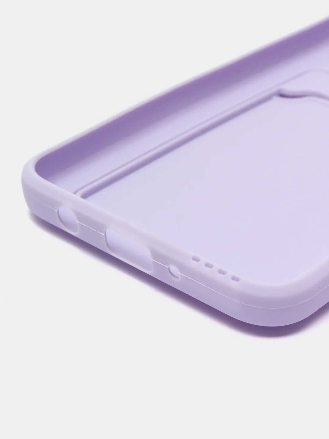 Лавандовый силиконовый чехол Samsung Galaxy A50, A50s, A30s (Самсунг Галакси А50, А30С), прозрачный