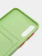 Зеленый силиконовый чехол Samsung Galaxy A50, A50s, A30s (Самсунг Галакси А50, А30С), прозрачный