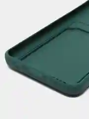 Тёмно-зелёный силиконовый чехол Samsung Galaxy A50, A50s, A30s (Самсунг Галакси А50, А30С), прозрачный