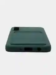 Тёмно-зелёный силиконовый чехол Samsung Galaxy A50, A50s, A30s (Самсунг Галакси А50, А30С), прозрачный