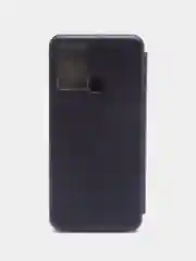 Синий чехол книжка для infinix smart 6 Plus, Инфиних Смарт 6 плюс