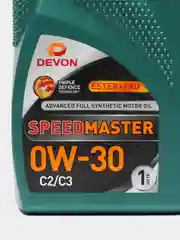 Моторное масло Девон, Devon Speed Master SAE 0W-30 C2/С3, синтетическое, 1 л