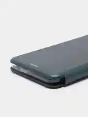 Тёмно-зелёный чехол книжка для infinix smart 6 Plus, Инфиних Смарт 6 плюс