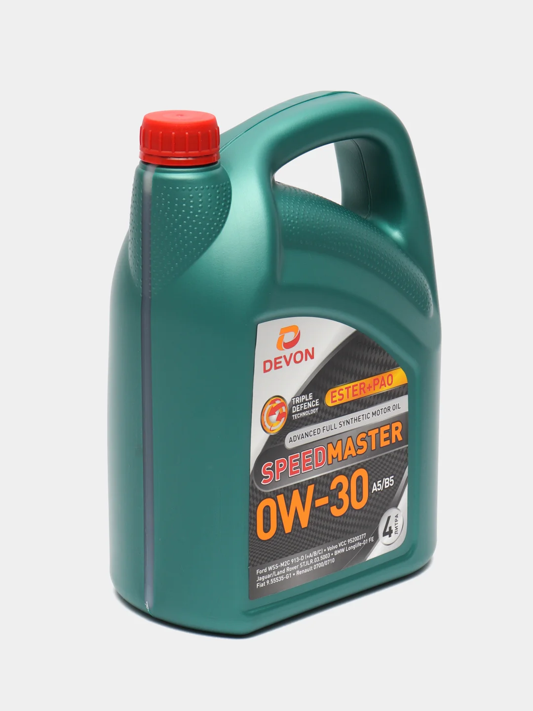 Моторное масло Девон / Devon Speed Master SAE 0W-30 A5/B5 синтетическое, 4 л
