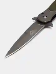 Нож складной, зеленый, клинок 9 см