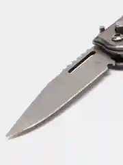 Нож складной, полуавтоматический, "Ружье", клинок 6,5 см, желтый